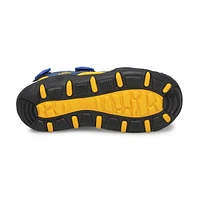 Boys SeaTurtle 2 Closed Toe Sandal - Navy/Yellow