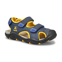 Boys SeaTurtle 2 Closed Toe Sandal - Navy/Yellow