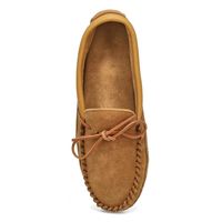 Mens SF78 Suede/Leather Memory Foam SoftMocs - Dark Tan