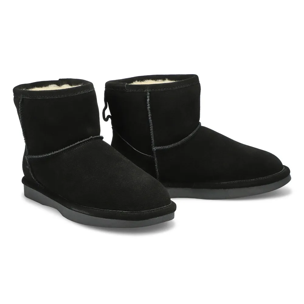 Womens Smocs 5 Low Suede Boot - Black