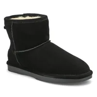 Womens Smocs 5 Low Suede Boot - Black