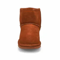 Womens Smocs 5 Low Suede Boot - Dark Tan