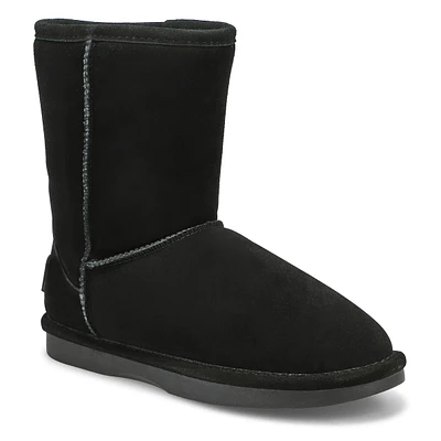 Womens Smocs 5 Mid Suede Boot - Black