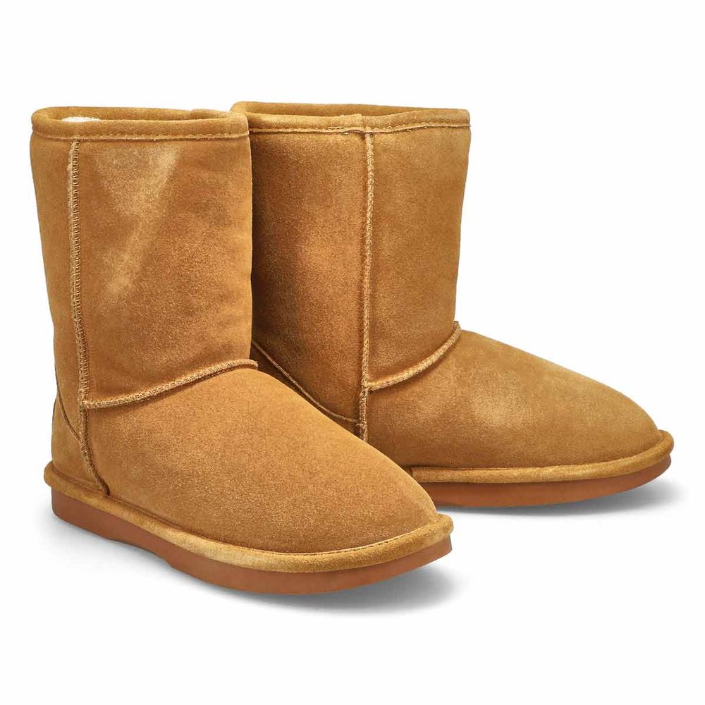 Womens Smocs 5 Mid Suede Boot - Chestnut