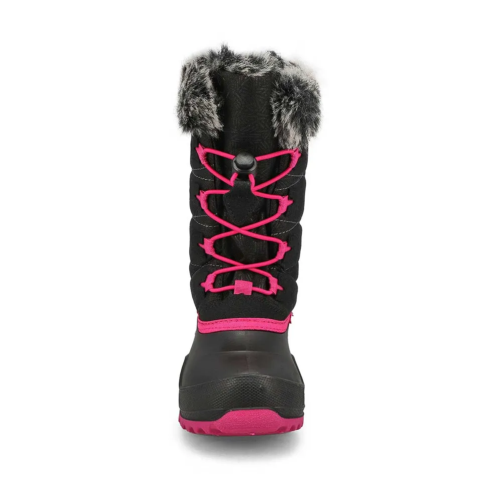 Girls Snowangle Winter Boot - Black/ Rose