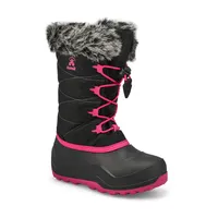 Girls Snowangle Winter Boot - Black/ Rose