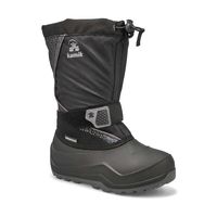 Boys Snowfall P 2 Waterproof Winter Boot - Black/Charcoal