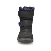 Boys Springer Waterproof Winter Boot - Black/Blue