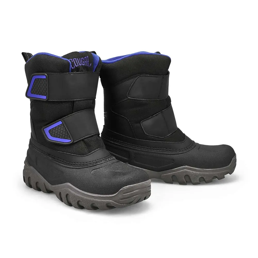 Boys Springer Waterproof Winter Boot - Black/Blue