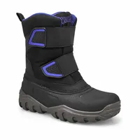 Boys Springer Waterproof Winter Boot - Black/Blue