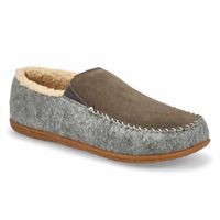 Mens Stark Closed Back Slipper - Grey