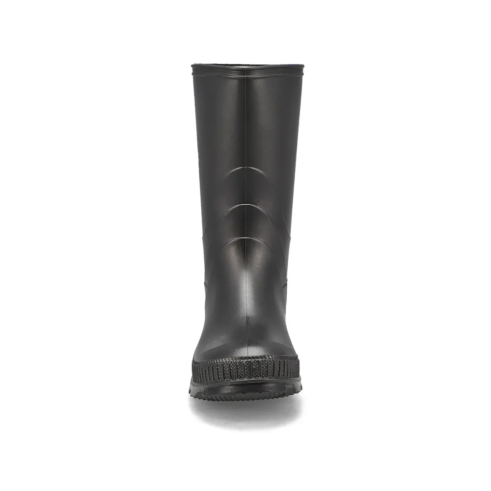 Boys Stomp Waterproof Rain Boot - Black