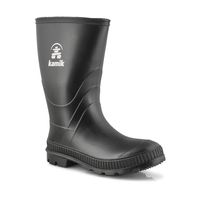 Boys Stomp Waterproof Rain Boot - Black