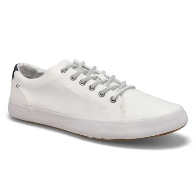 Mens SeaCycled Striper II Sneaker - White