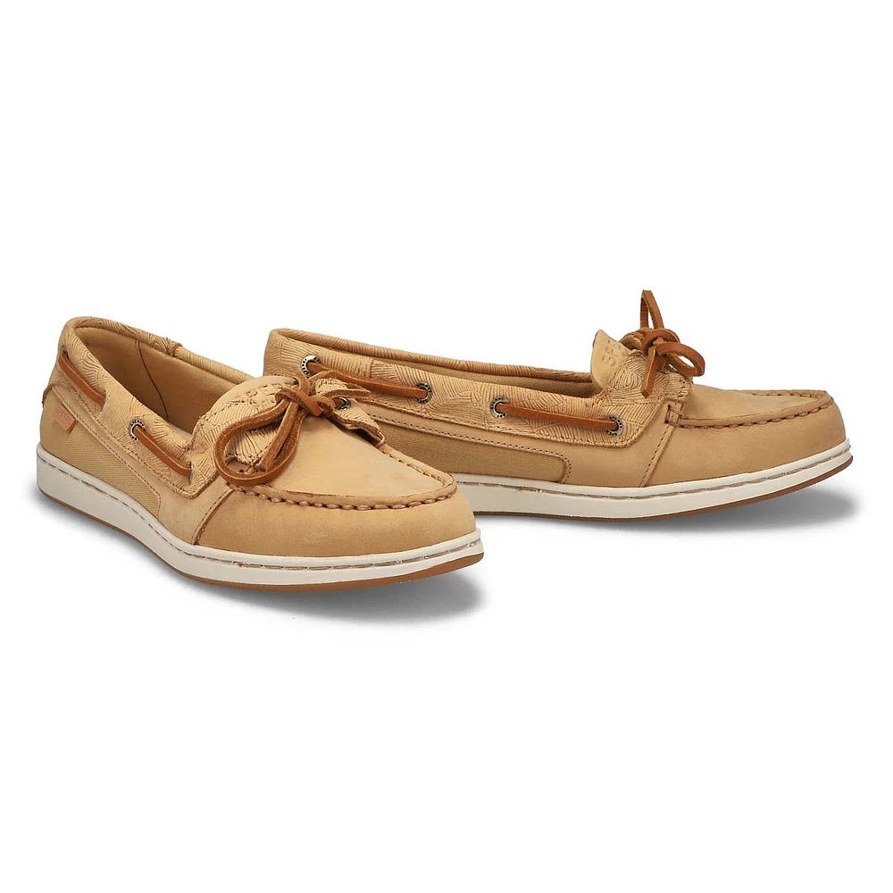 Womens Starfish Boat Shoe - Tan