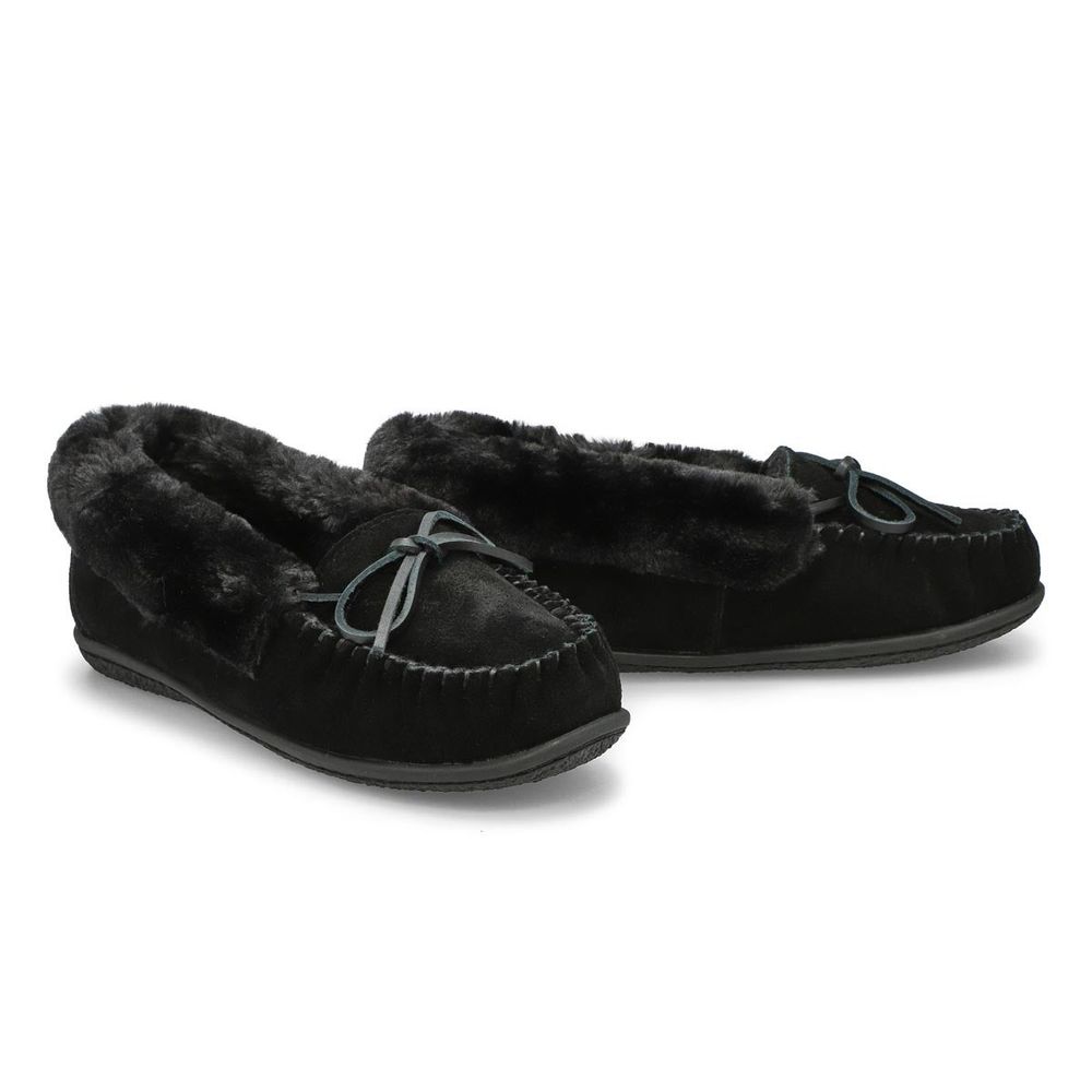 Womens Super Bali Cuff Sde Ballerina SoftMocs - Black