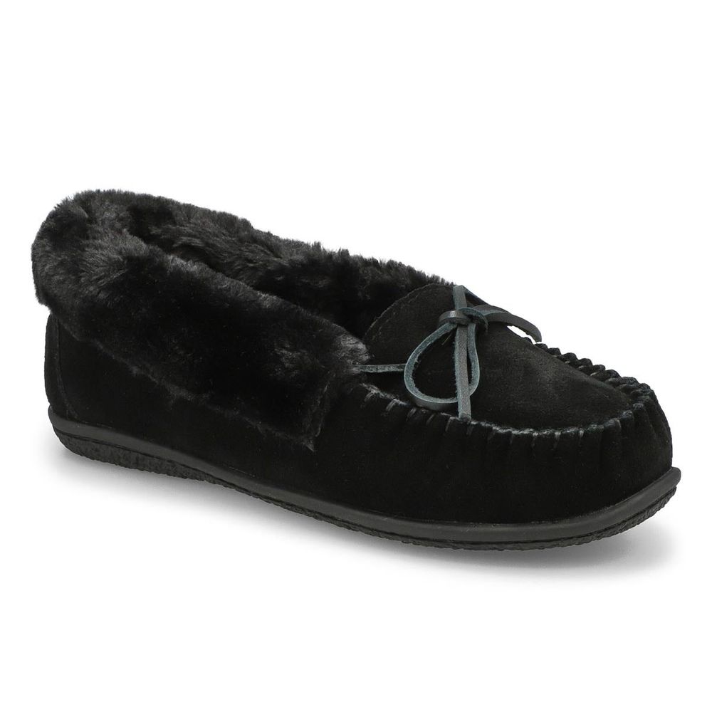 Womens Super Bali Cuff Sde Ballerina SoftMocs - Black