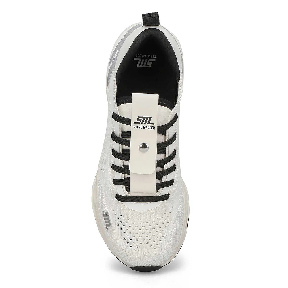 Womens Surge 1 Lace Up Sneaker - White/Silver