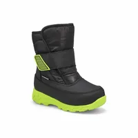 Infants Swift Waterproof Winter Boot - Black/Lime