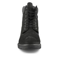 Mens Basic 6" Lace Up Boot - Black