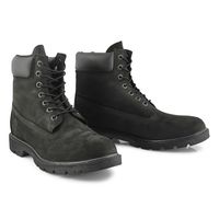 Mens Basic 6" Lace Up Boot - Black