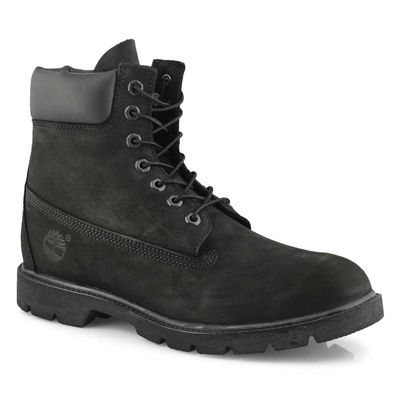 Mens Basic 6" Lace Up Boot - Black