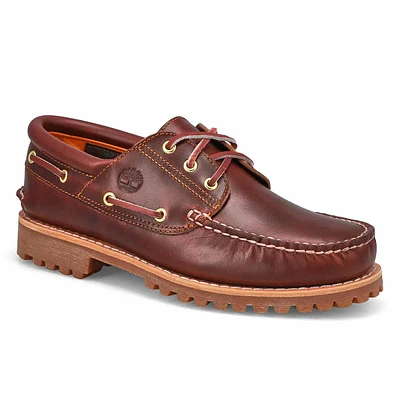 Mens Authentic 3 Eye Boat Shoe - Burgundy