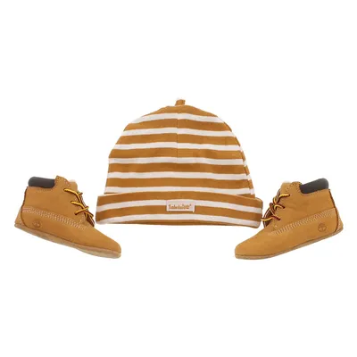 Toddlers wheat CRIB BOOTIE with HAT