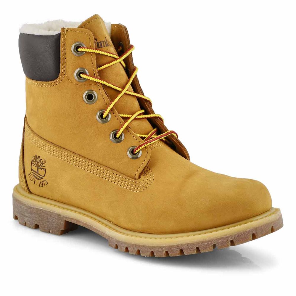 Womens Premium Lined 6" Waterproof Boot - Wheat