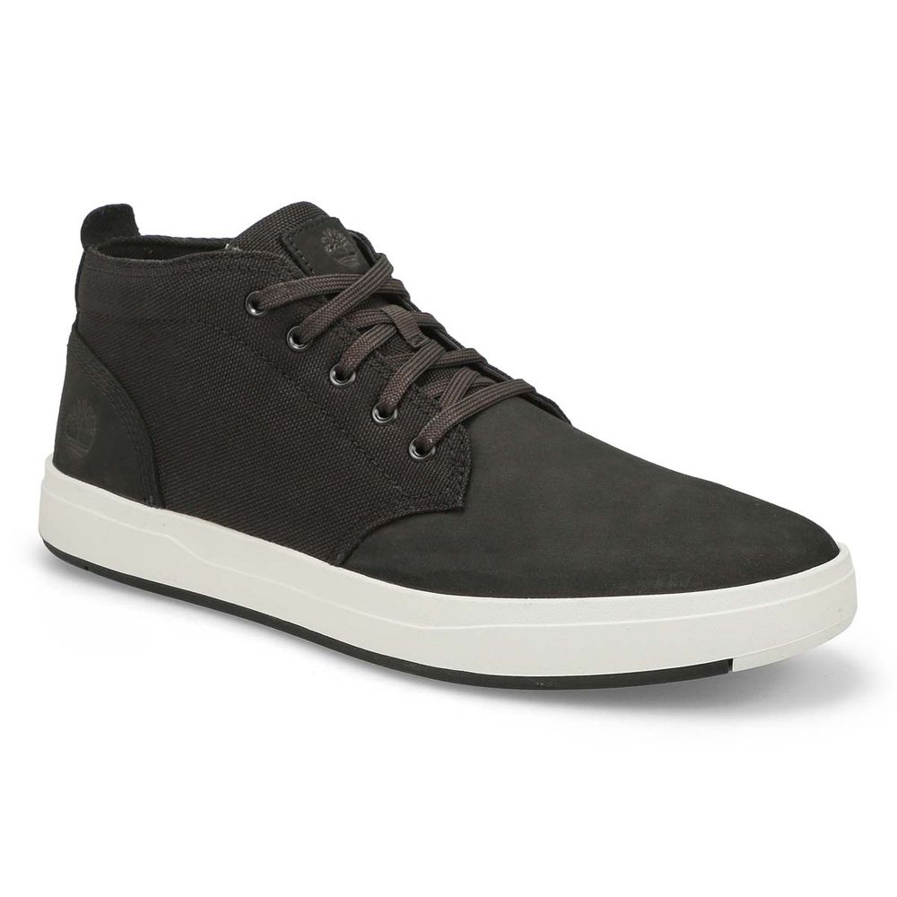 Mens Davis Square Chukka Boot - Black/White