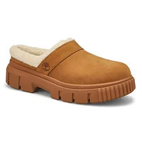 Womens  Greyfield Warm Lined Slip On Clog - Beige