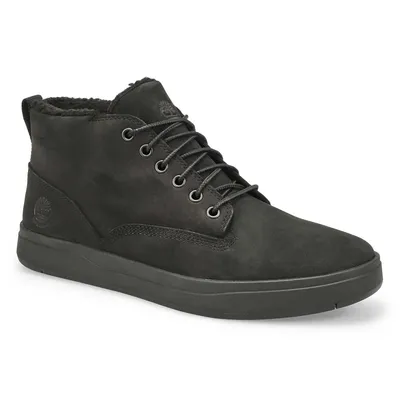Mens Davis Square Warm Lined Chukka Boot - Black