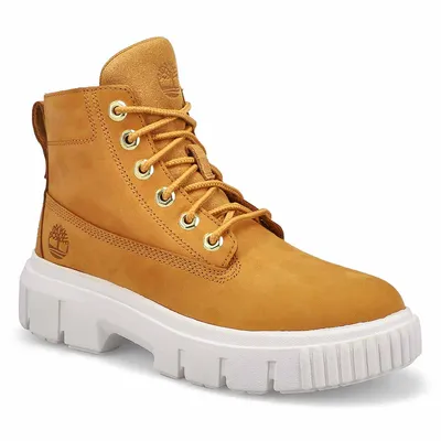 Womens Greyfield Lace Up Boot - Wheat