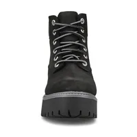 Womens Stone Street Waterproof 6 Inch Boot - Black