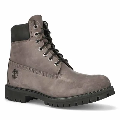 Mens Premium 6" Waterproof Boot - Grey
