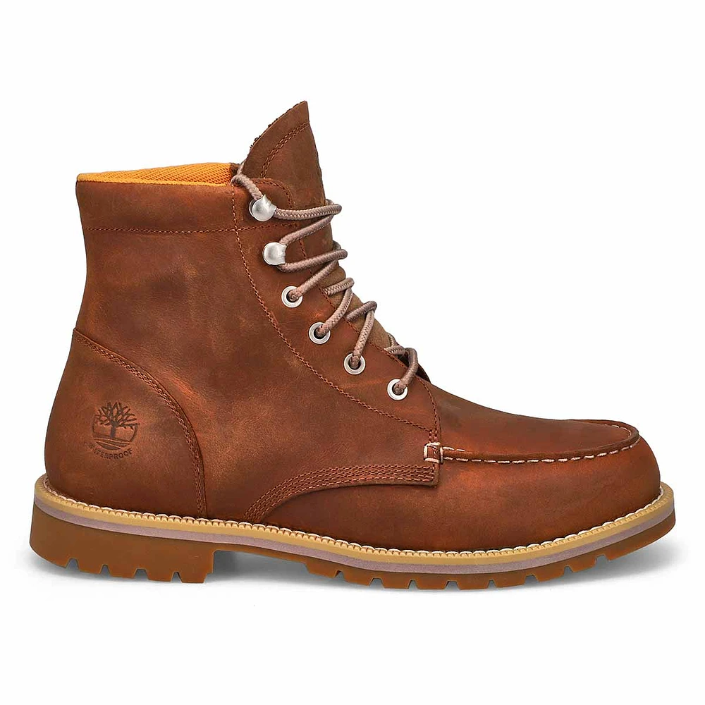 Mens Redwood Falls Waterproof Lace Up Boot - Saddle