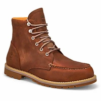 Mens Redwood Falls Waterproof Lace Up Boot - Saddle