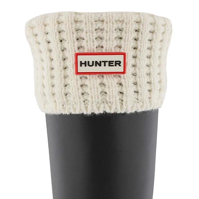 Womens Waffle Boot Hunter Sock - White