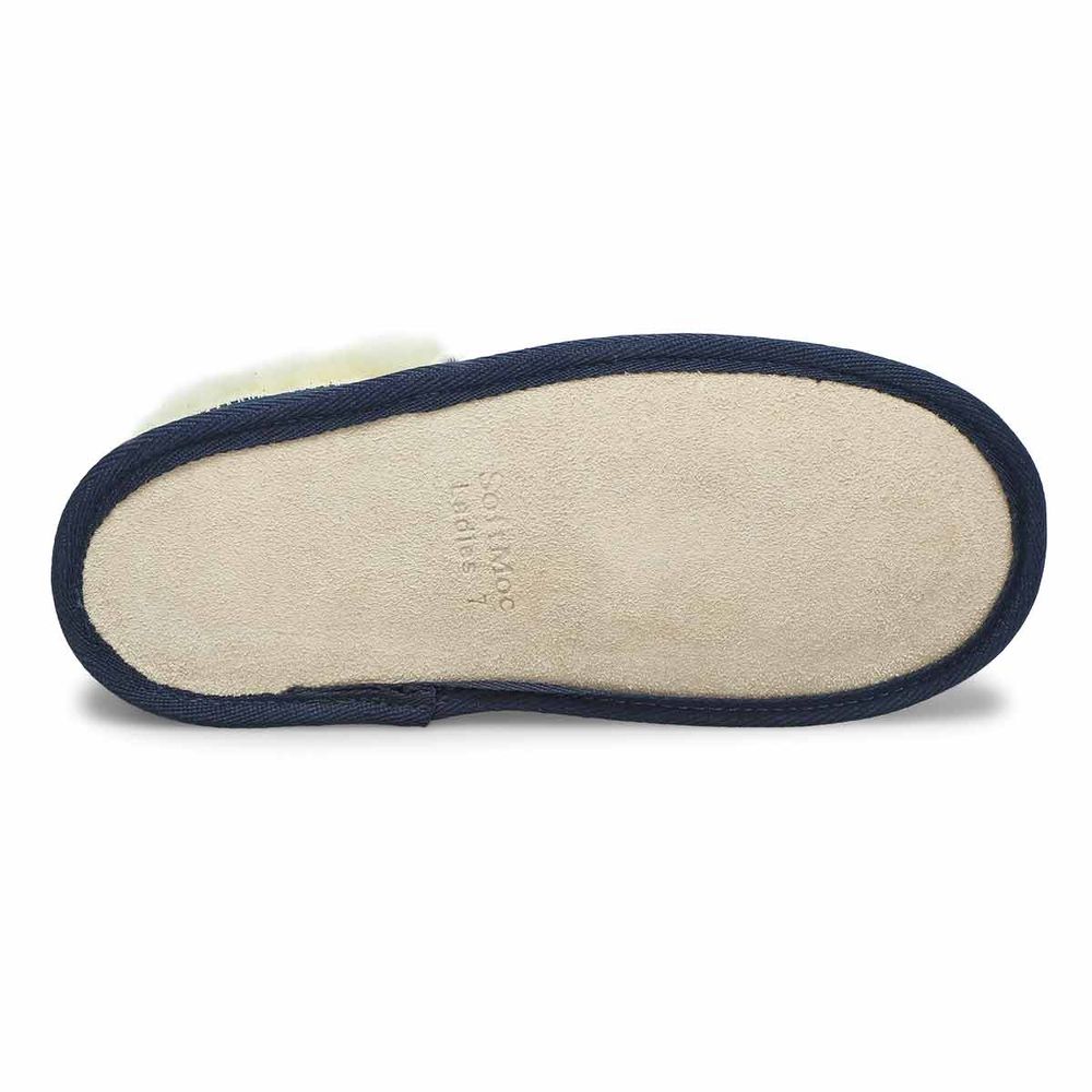 Womens Valkyrie Closed Back Slipper - Navy