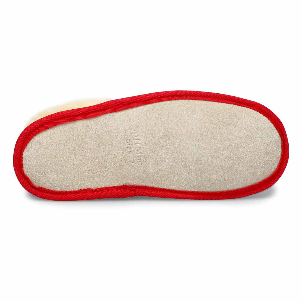 Womens Valkyrie Closed Back Slipper - Red