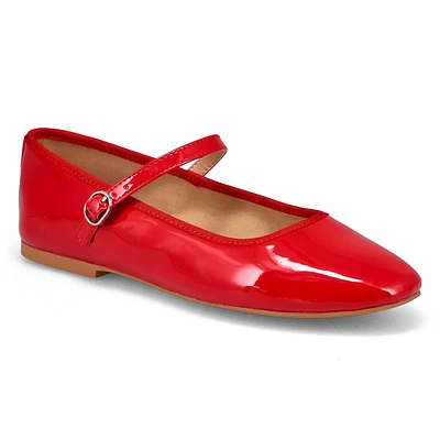 Womens  Vinetta Casual Maryjane Flat - Red Patent