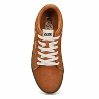 Mens Seldan Suede Lace Up Sneaker - Gum Brown