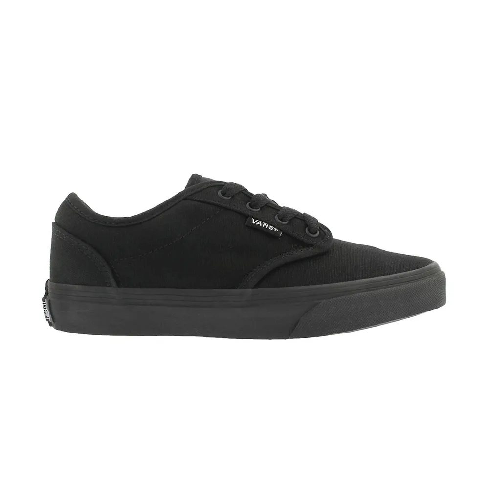 Boys Atwood  Canvas Lace Up Sneaker - Black