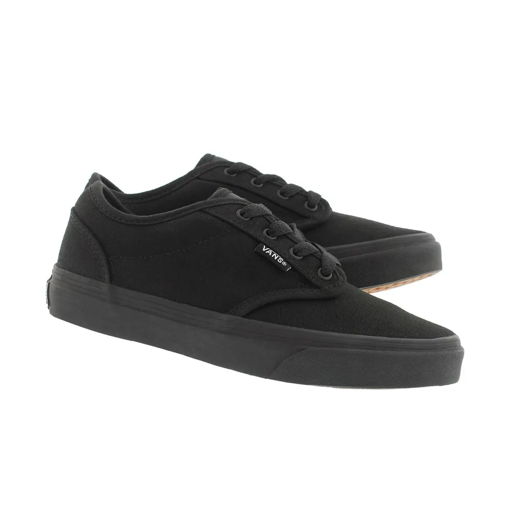 Boys Atwood  Canvas Lace Up Sneaker - Black
