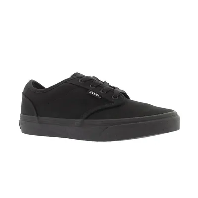 Boys ATWOOD Canvas Lace Up Sneaker - Black