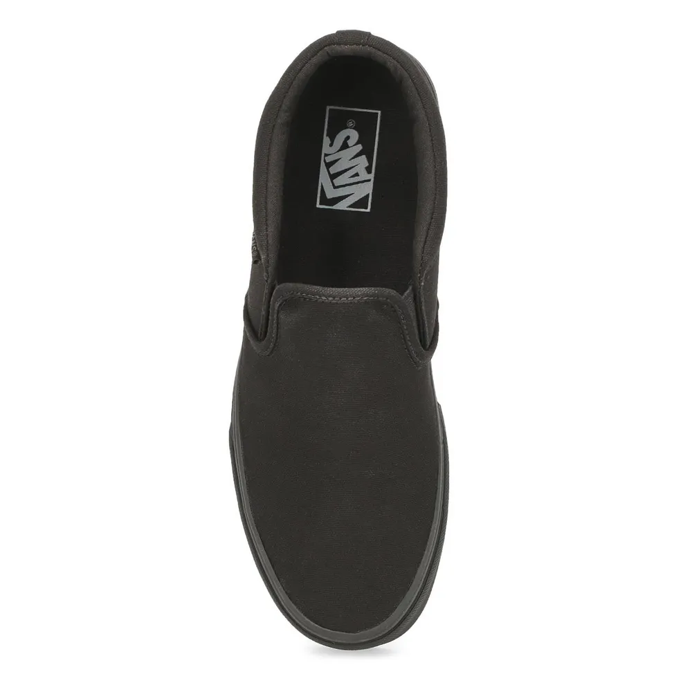 Mens Asher Slip On Sneaker - Black/Black