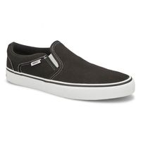 Mens Asher Slip On Sneaker - Black/White