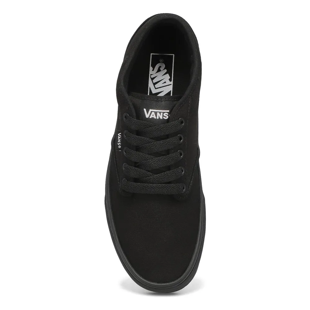 Mens Atwood Canvas Lace Up Sneaker - Black/Black