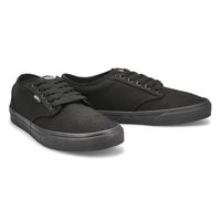 Mens Atwood Canvas Lace Up Sneaker - Black/Black