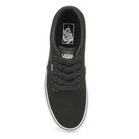 Mens Atwood Canvas Lace Up Sneaker - Black/White